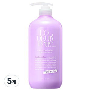 로더렛 인 잉글랜드 컬러핏 그레이스 머스크 자스민향 헤어 트리트먼트, 5개, 1L