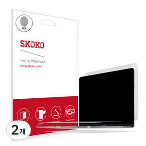 스코코 맥북프로 2018 13 터치바 전신 외부보호필름, 2개