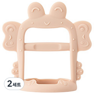 티지엠 꽃게 손목 치발기, 단품, 베이비 핑크, 2세트