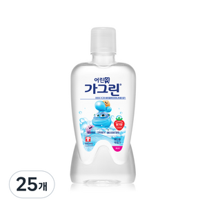 가그린 어린이용 구강세정제 딸기향, 380ml, 25개