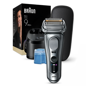 BRAUN 시리즈 9 PRO+ 울트라 씬 전기면도기, 9667cc, 실버