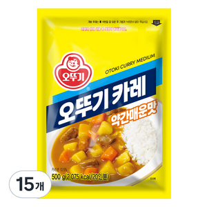 오뚜기 카레 과립형 약간매운맛, 500g, 15개