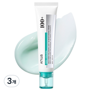 아누아 피디알엔 히알루론산 100 수분 크림, 3개, 60ml