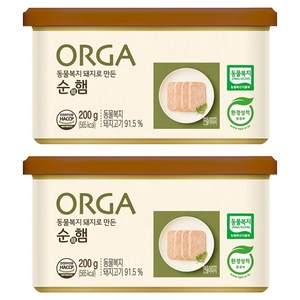 올가홀푸드 동물복지 돼지로 만든 순햄, 2개, 200g
