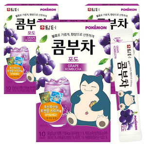 담터 포켓몬 콤부차 포도, 5g, 10개입, 3개