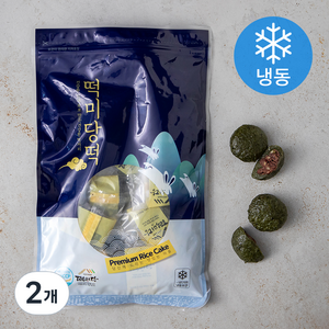 떡미당 밥알쑥찹쌀떡 팥앙금(냉동), 1kg, 1개입, 2개