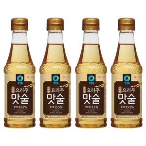 청정원 우리쌀 요리주 맛술, 410ml, 4개