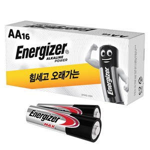 에너자이저 벨류 팩 알카라인 파워 건전지 AA 16p + 맥스 건전지 AA 2p, 18개입, 1개