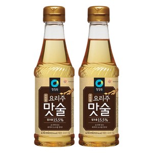 청정원 우리쌀 요리주 맛술, 410ml, 2개