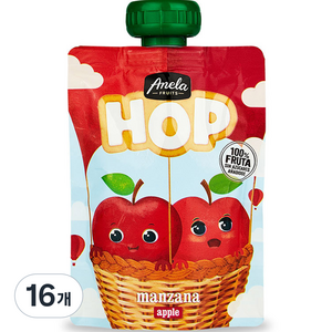 아넬라 HOP 과일 퓨레, 100g, 16개, 사과