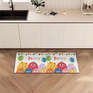 블루코지 캐릭터 규조토 PVC 주방 발매트, 캐릭터 C