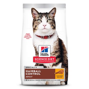 힐스사이언스다이어트 어덜트 고양이 기능성 사료, 헤어볼, 1.58kg, 1개