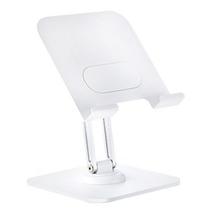 아크로 태블릿 휴대폰 360도 회전 각도조절 접이식 휴대용 거치대, AAH03, 화이트, 1개