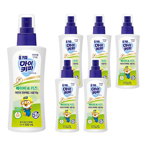 홈키파 마이키파 베이비 앤 키즈 퓨어미스트 해충기피스프레이, 100ml, 6개