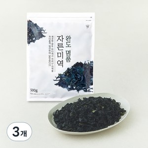 완도 명품 자른미역, 3개, 500g