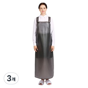 웰프런 메쉬 방수앞치마 H형 대, 블랙, 3개