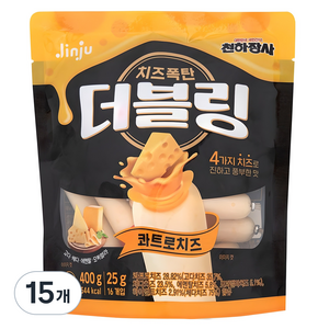더블링 천하장사 콰트로치즈 소시지, 400g, 15개
