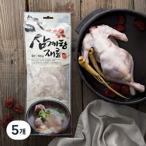 몸에조화 삼계탕재료, 100g, 5개