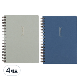 핑크풋 마음기록 필사노트 2종 세트, 혼합색상, 4세트