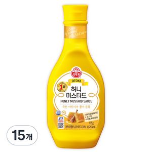 오뚜기 허니머스타드, 535g, 15개
