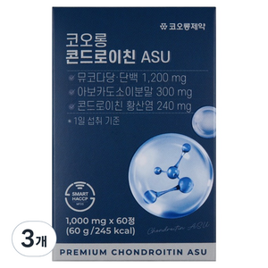 코오롱제약 콘드로이친 ASU 60p, 60g, 3개