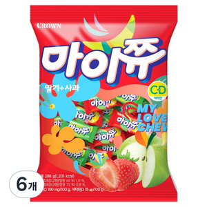 마이쮸 딸기사과, 288g, 6개