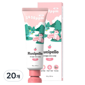 루치펠로 리틀포레스트 키즈치약 사과향, 80g, 20개