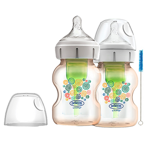 닥터브라운 옵션스 플러스 PPSU 와이드넥 젖병, 혼합색상, 150ml, 2개