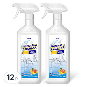 DASH 워터팝 물때 클리너, 750ml, 12개