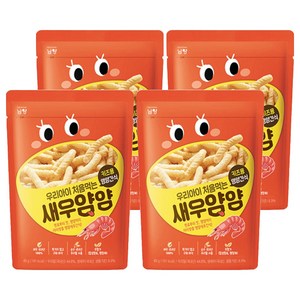 남양유업 우리아이 처음먹는 얌얌 과자, 새우맛, 40g, 4개