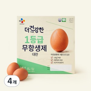 CJ프레시웨이 더건강한 1등급 무항생제 대란 1300g, 25구, 4개