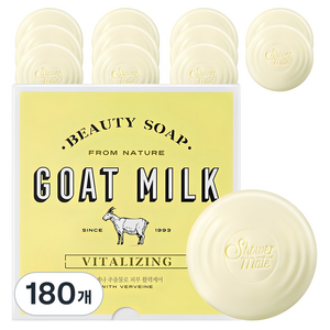 샤워메이트 뉴 산양유 비누 버베나, 90g, 180개입
