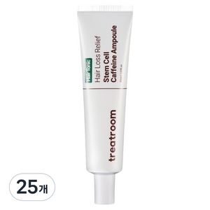 트리트룸 헤어토닉 탈모완화 줄기세포 카페인 앰플, 25개, 30ml