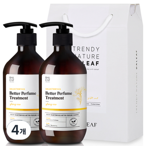 달리프 베러 퍼퓸 트리트먼트 일랑로즈향 선물세트, 500ml, 4개