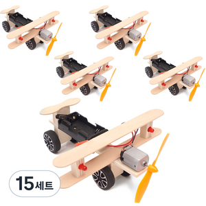 티처스 STEAM 과학교구 나무 활주비행기 DIY 만들기 세트 F-12A, 15세트