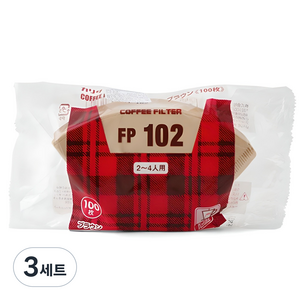 칼리타 FP 102 2-4인용 커피필터, 100개, 3세트