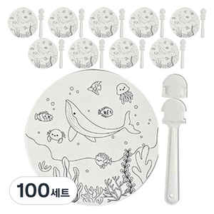 아이두일상취미 DIY 부채 만들기 세트, 바다, 100세트