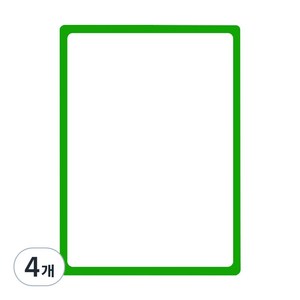 인디 스티키 포켓패드 A3 IH0138, 연두색, 1매, 4개
