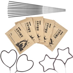 하트별나라 불멍 오로라 가루 불꽃놀이 폭죽세트, 1세트
