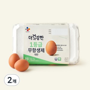 CJ프레시웨이 더건강한 1등급 무항생제 대란, 15구, 2개
