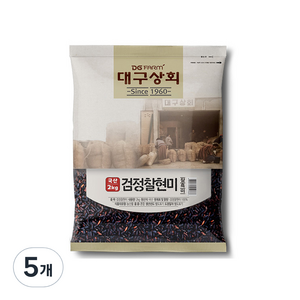 대구상회 검정찰현미, 2kg, 5개