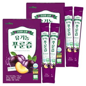 제스티지 유기농 NFC 푸룬즙, 280g, 2개