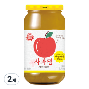오뚜기 사과쨈, 500g, 2개