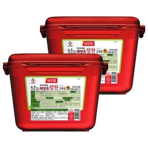 해찬들 태양초 알찬 고추장, 4.5kg, 2개