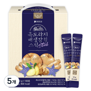 네이처드림 흑도라지 배 생강청 스틱, 10g, 500개