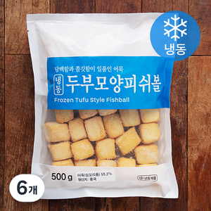 세미원 두부모양 피쉬볼 (냉동), 500g, 6개