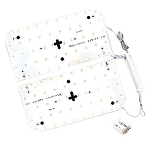나래이엔지 LED 사각방등 50W 기판 세트, 주광색, 1개