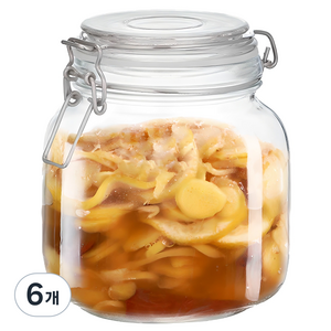 오븐락 벨런 밀폐용기 사각, 1L, 6개