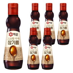 백설 진한참기름, 320ml, 6개