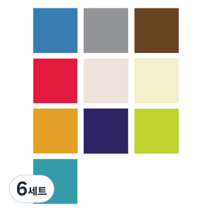 대원우드보드 T펠트B 유아모빌 인형만들기 펠트공예 10색 세트, 혼합색상, 6세트